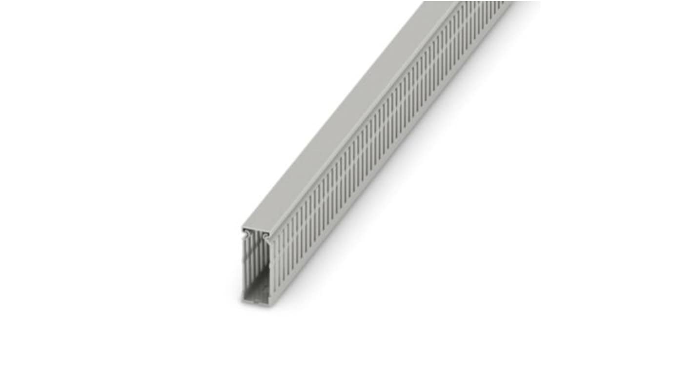 Phoenix Contact CD Grey Cable Trunking - Open Slot, W25 mm x D60mm, L2m, PVC