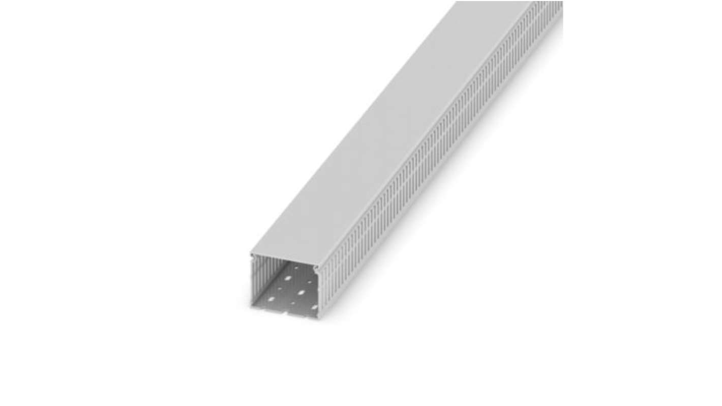 Phoenix Contact CD Grey Cable Trunking - Open Slot, W80 mm x D60mm, L2m, PVC