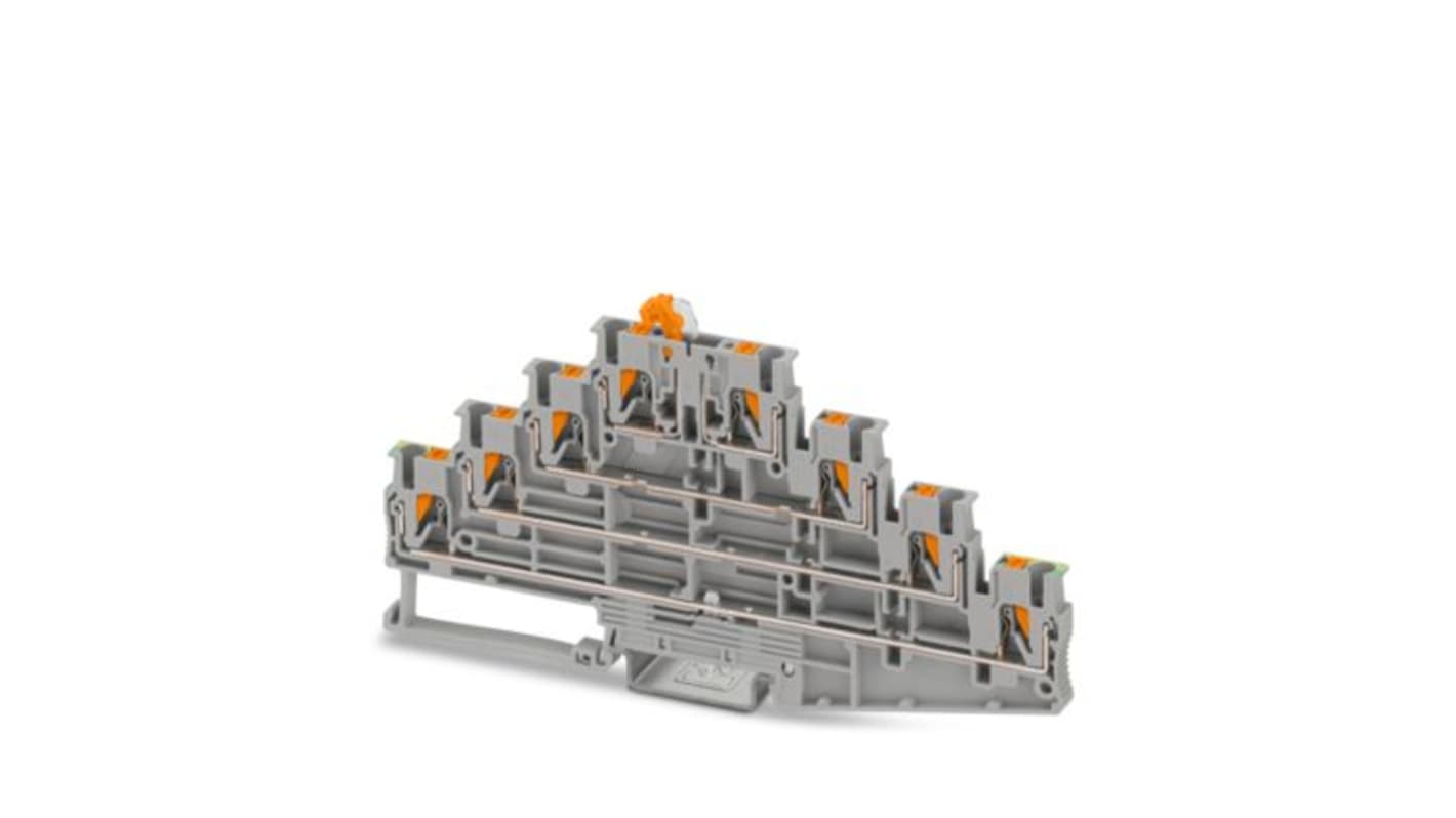 Phoenix Contact 1336388 PT Series Grey, 2.5mm², 4-Level, Push In Termination