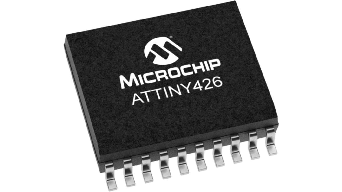 Microchip ATTINY42 マイコン, 12 bit ADC, 20MHz, 4 KB, RAM, 20-Pin SOIC