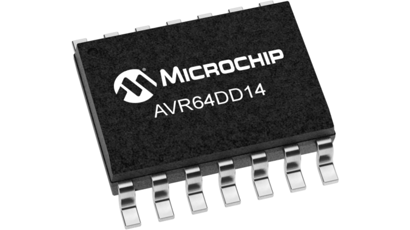 Microchip AVR64 マイコン, 64 KB, RAM, 14-Pin SOIC