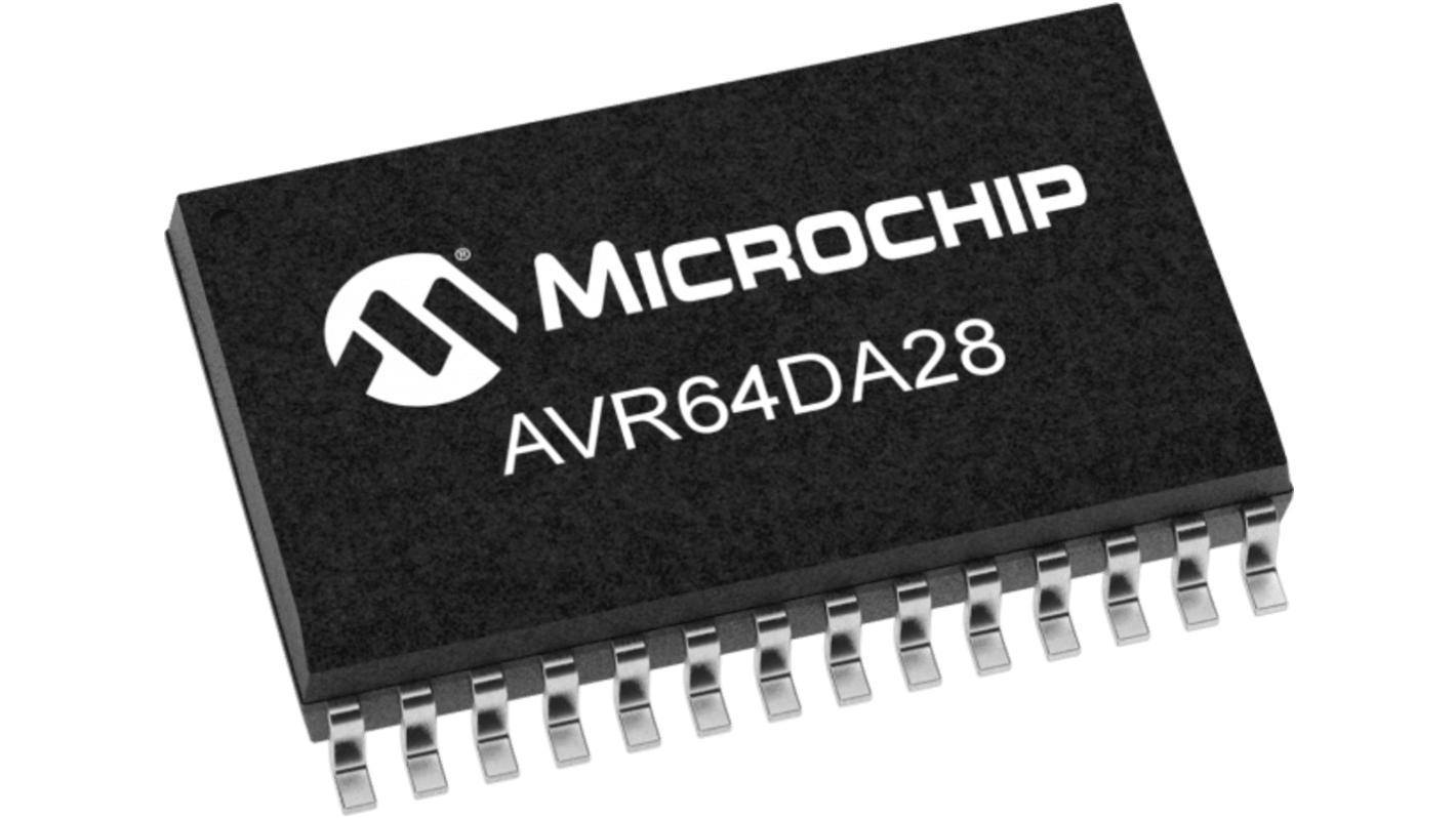 Microchip AVR, AVR64 Microcontroller, 64 KB RAM, 28-Pin SOIC