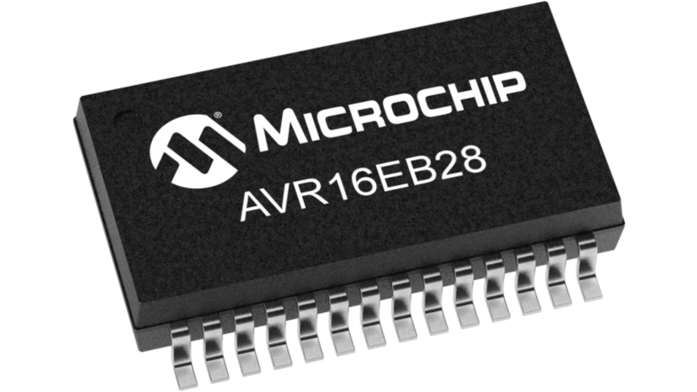 Microchip AVR, AVR16 Microcontroller, 16 KB RAM, 28-Pin SSOP