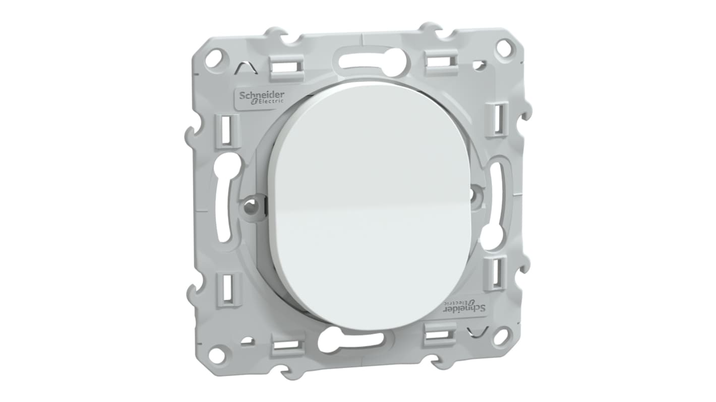 Schneider Electric 开关结构, 1极, 白色, Ovalis系列