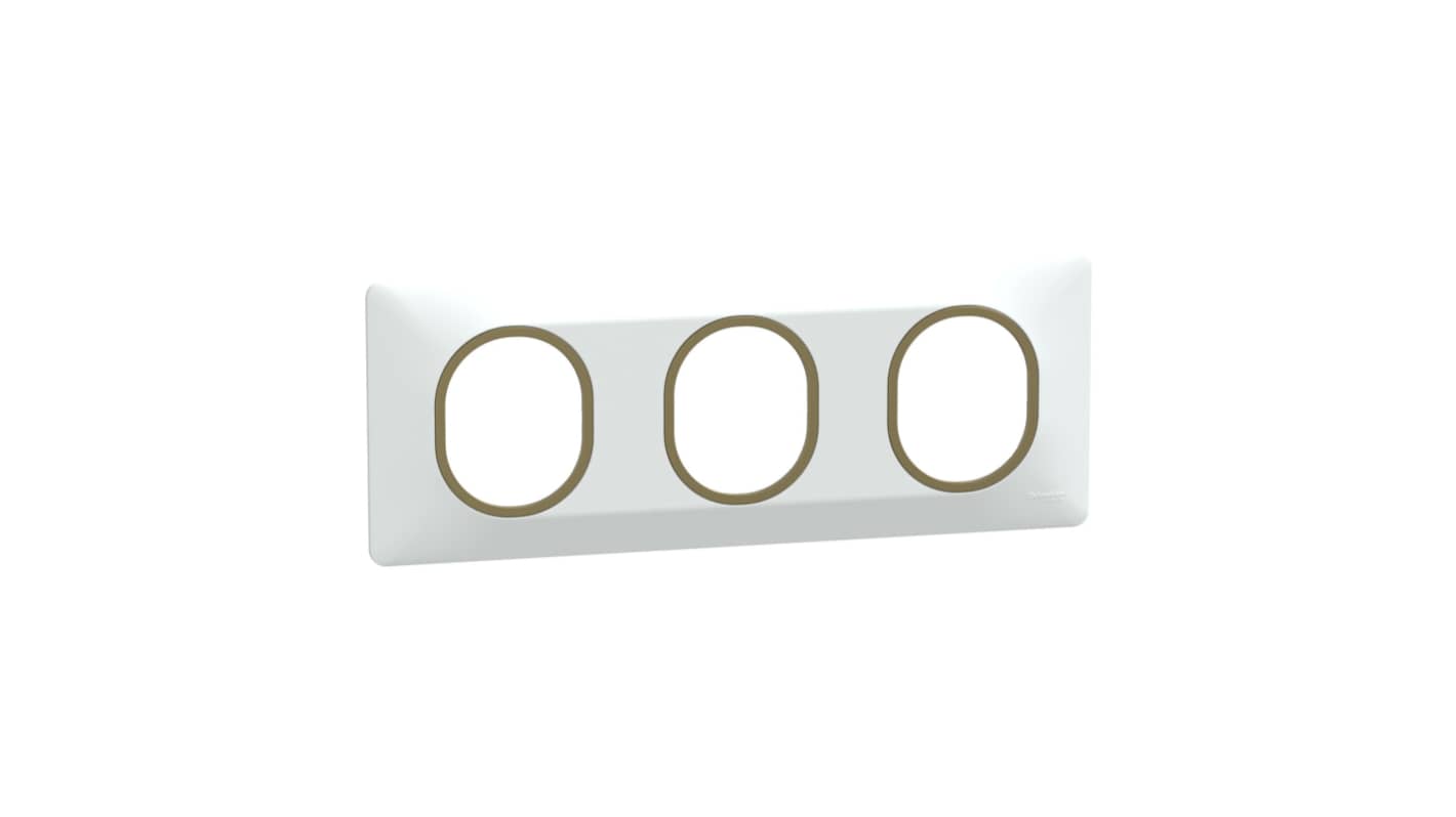 White 3 Gang Light Switch Cover