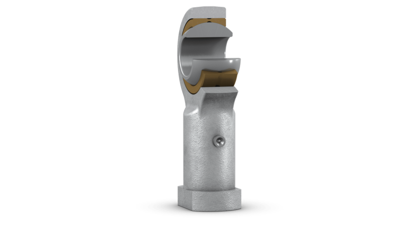 SKF SIKAC M20 x 1.5 Female Steel Rod End, 20mm Bore, 103mm Long, Metric Thread Standard, Female Connection Gender