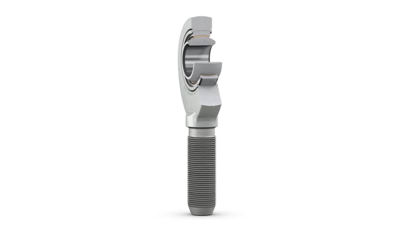 SKF SA M6 Steel Rod End, 6mm Bore, 49mm Long, Metric Thread Standard, Male Connection Gender