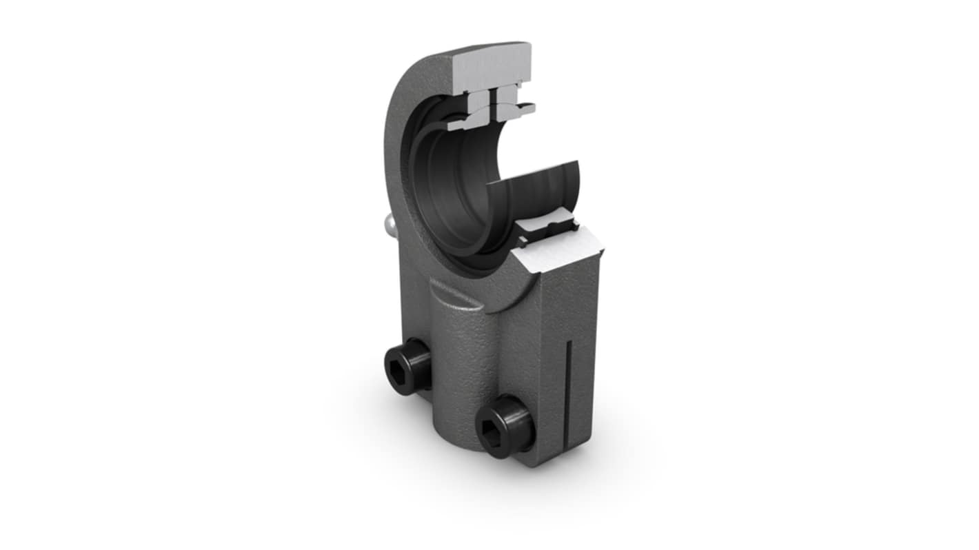 SKF SIQG M20 x 1.5 Female Steel Rod End, 25mm Bore, 97mm Long, Metric Thread Standard, Female Connection Gender