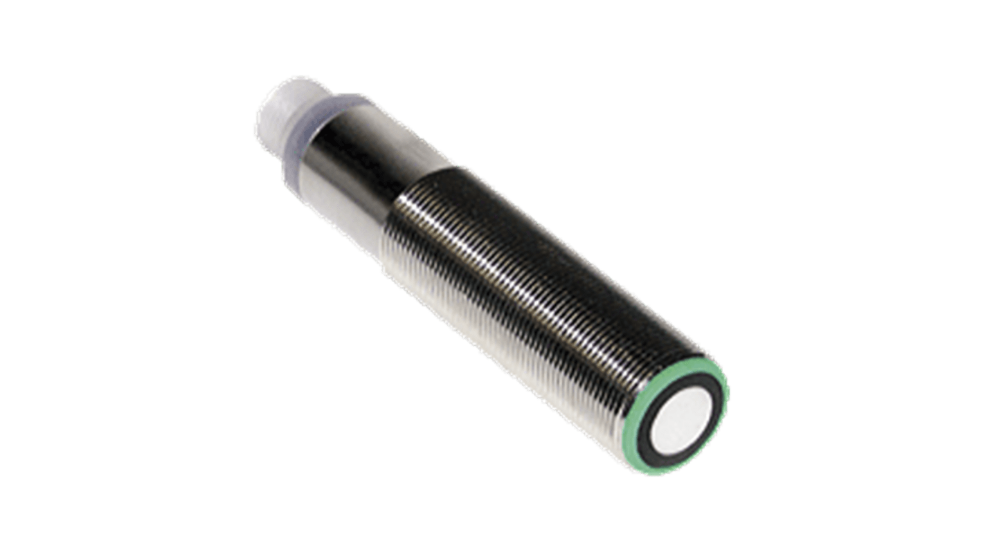 Pepperl + Fuchs Ultrasonic Barrel Proximity Sensor, M18, 70 → 1000 mm Detection 0-10 V, 15 → 30 V