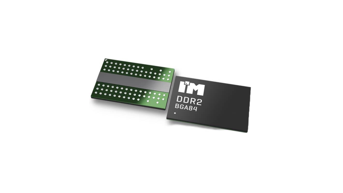 Intelligent Memory IME1G16D2DEBG-25I, SDRAM 1GBit Surface Mount, 400MHz, 84-Pin 84-ball FBGA