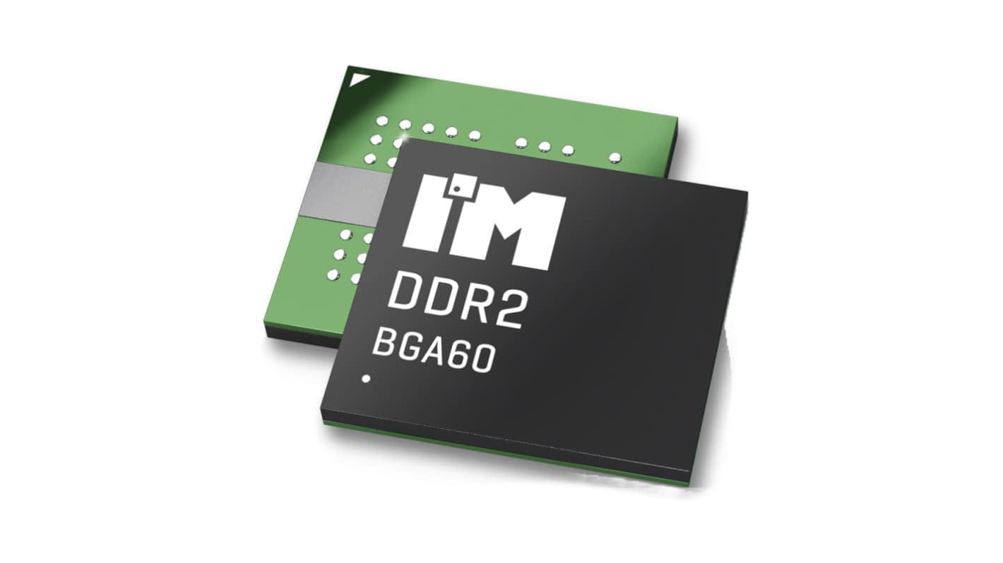 Intelligent Memory IM2G04D2DBBG-25, SDRAM 2GBit Surface Mount, 400MHz, 60-Pin 60-ball FBGA