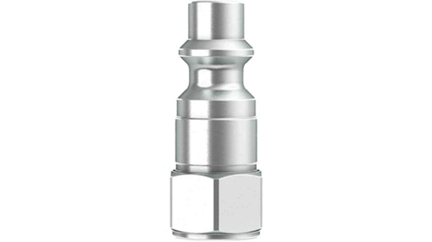 CEJN Zinc Plated Steel Female Pneumatic Quick Connect Coupling, BSPP 1/8 in Female Female Thread