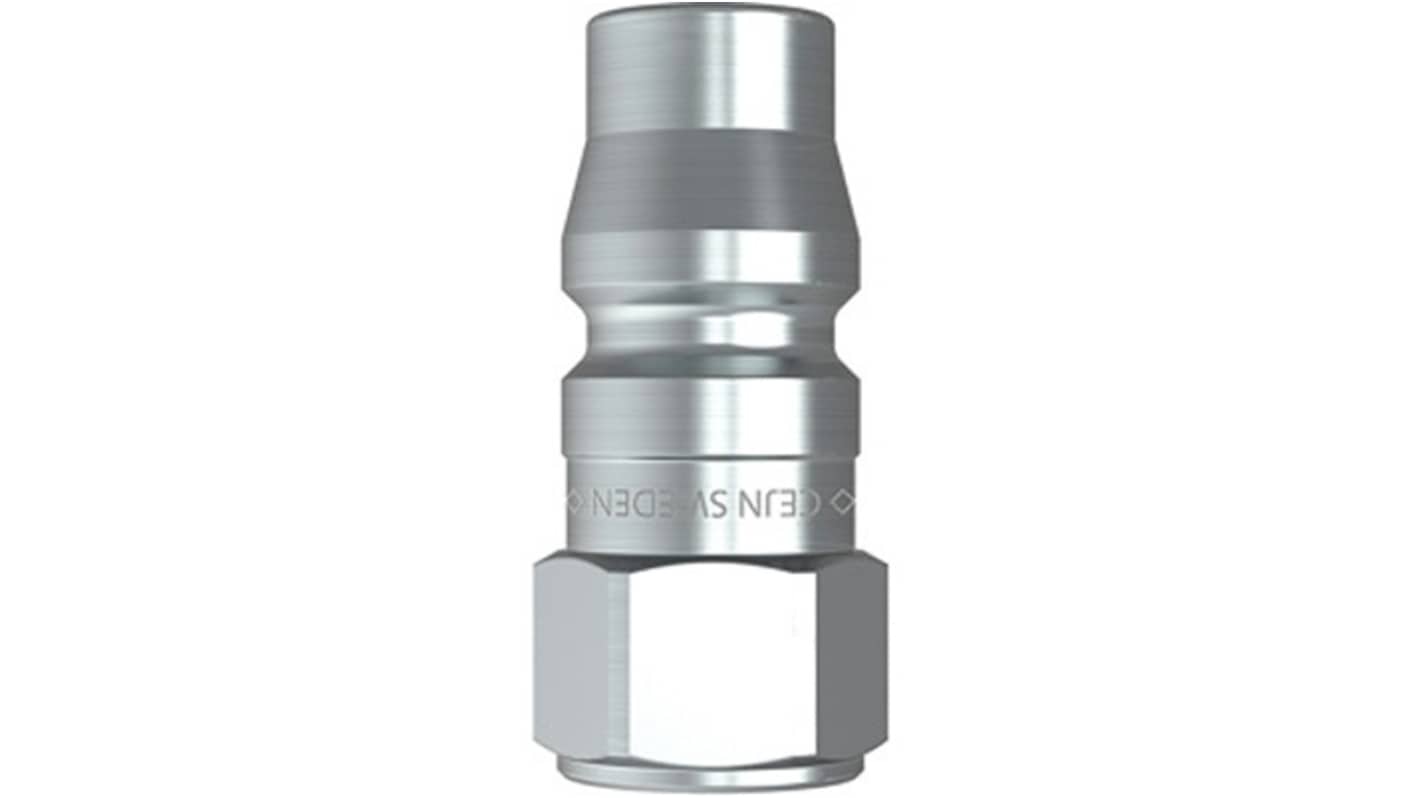 CEJN Zinc Plated Steel Female Pneumatic Quick Connect Coupling, Rc 1/2 Threaded