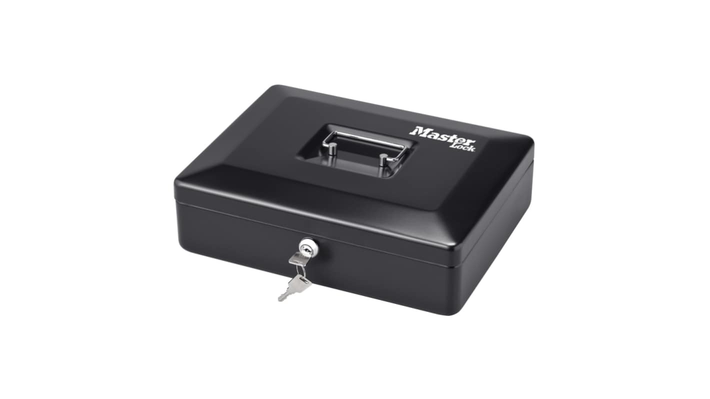 Black Cash Box, 9.3 cm x 30cm x 23.5 cm
