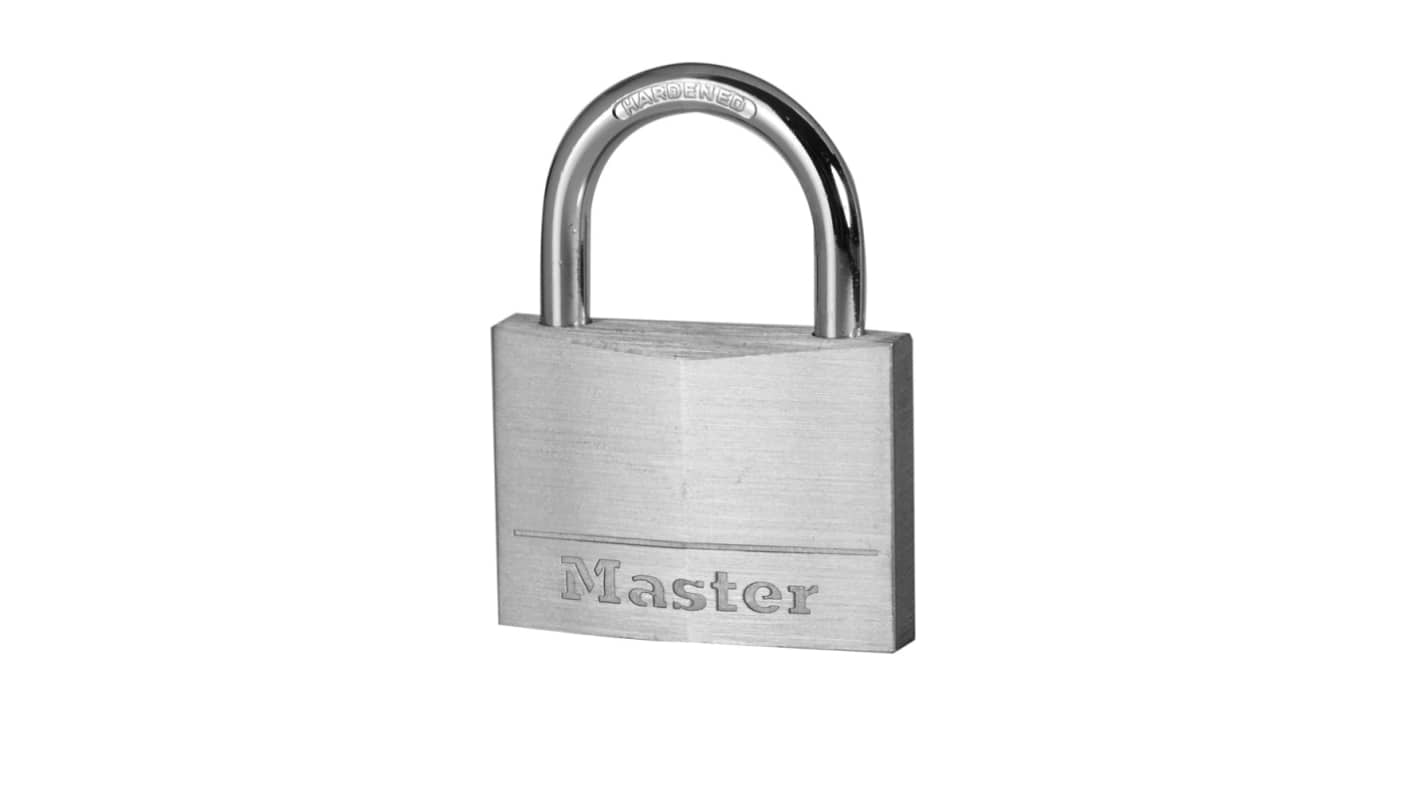 Master Lock Padlock Weatherproof Aluminium Padlock, Keyed Alike, 7mm Shackle, 60mm Body