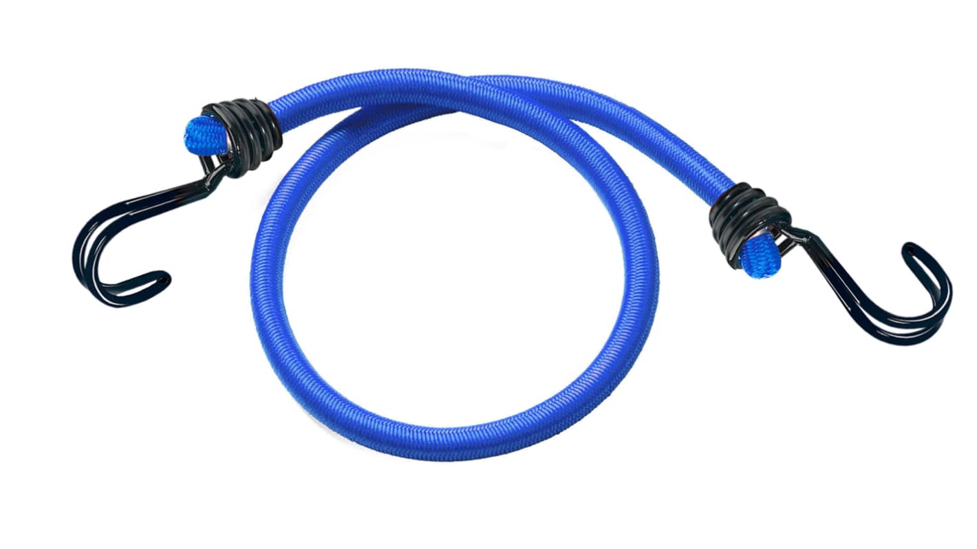 Master Lock 2 Hooks Bungee Cord, 1.2m Long, 8 mm Diameter