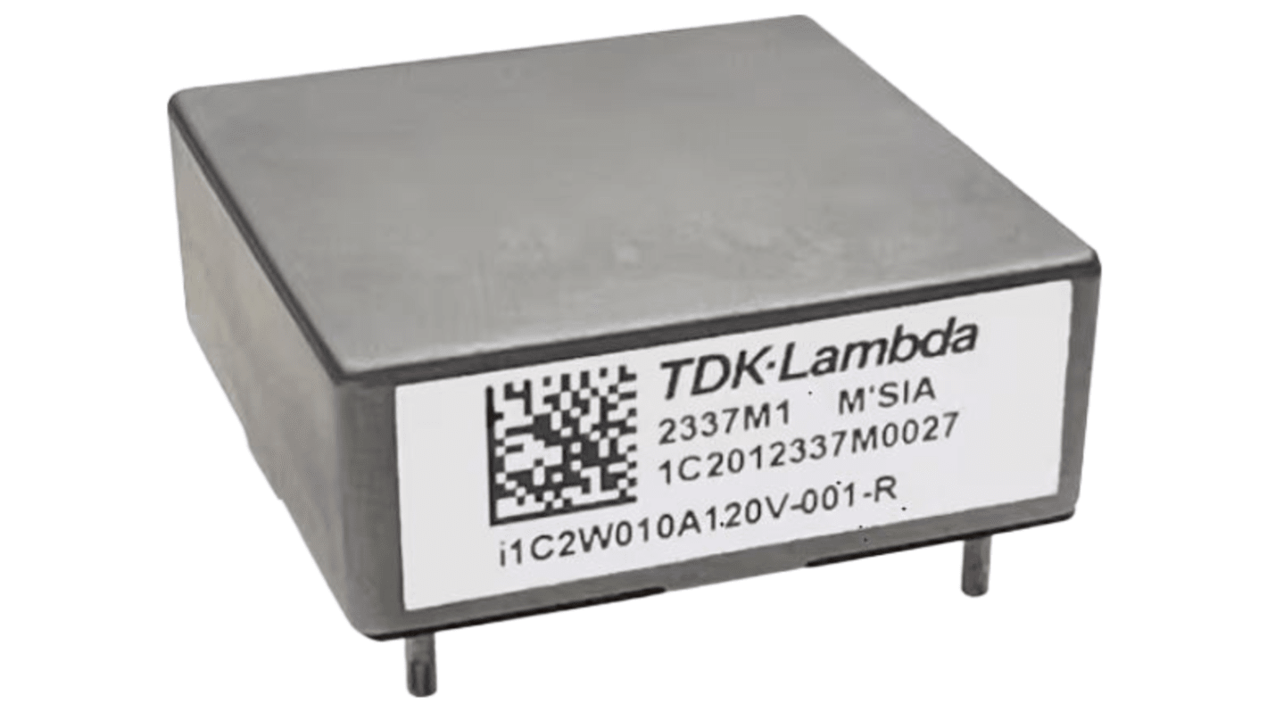 TDK-Lambda i1C DC-DC Converter, 12V dc/ 10A Output, 18 To 75 V dc Input, 200W, Through Hole, +120°C Max Temp -40°C Min