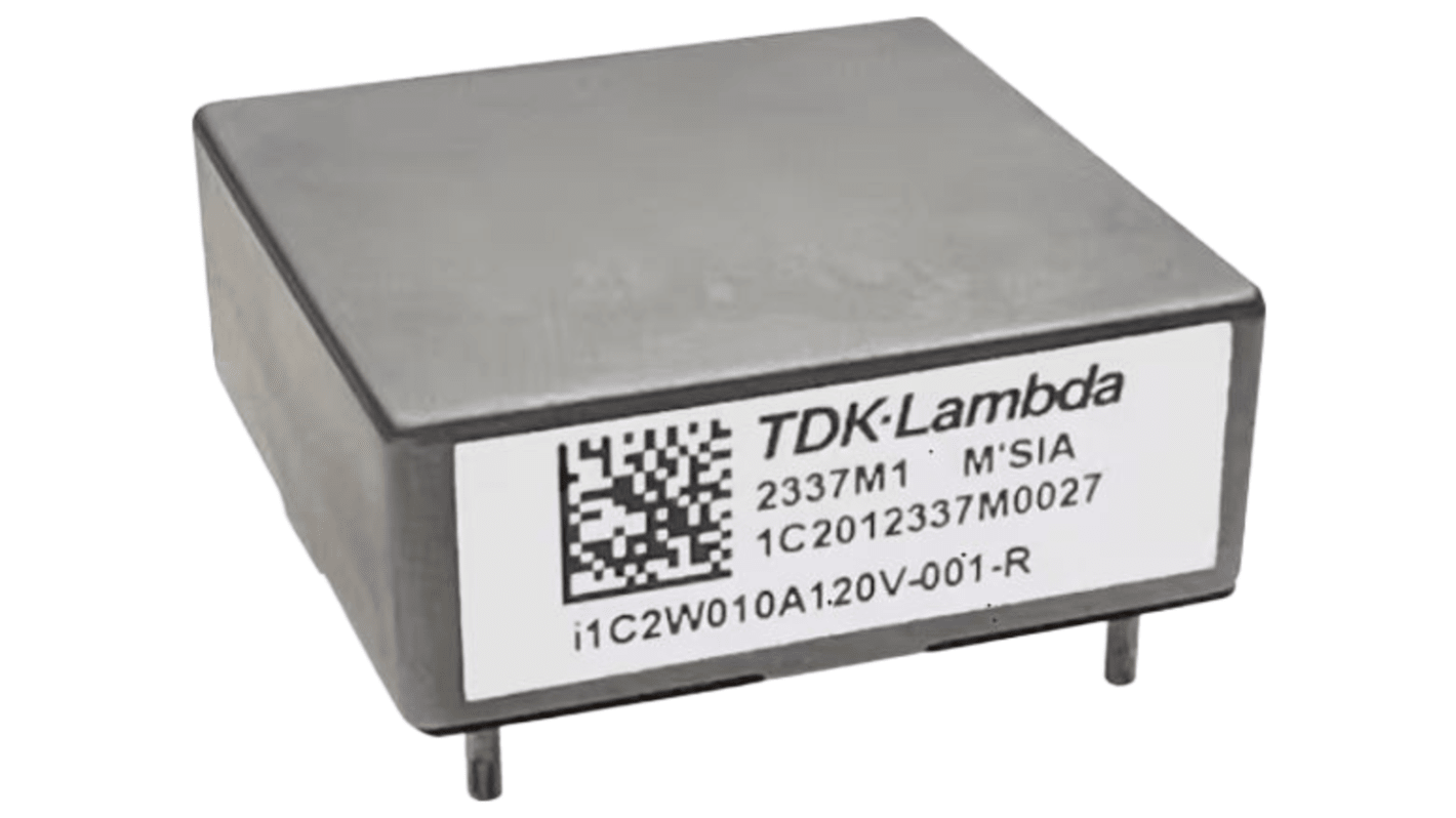 TDK-Lambda i1C DC-DC Converter, 12V dc/ 10A Output, 9.6 To 28 V dc Input, 200W, Through Hole, +120°C Max Temp -40°C Min