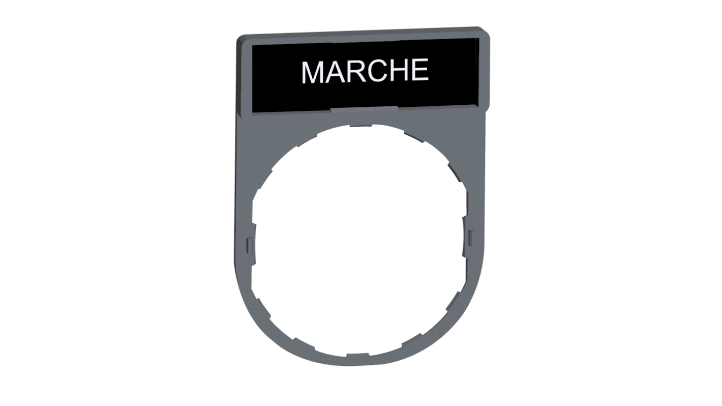Schneider Electric Legend Holder for Use with Harmony XB4, Harmony XB5, MARCHE