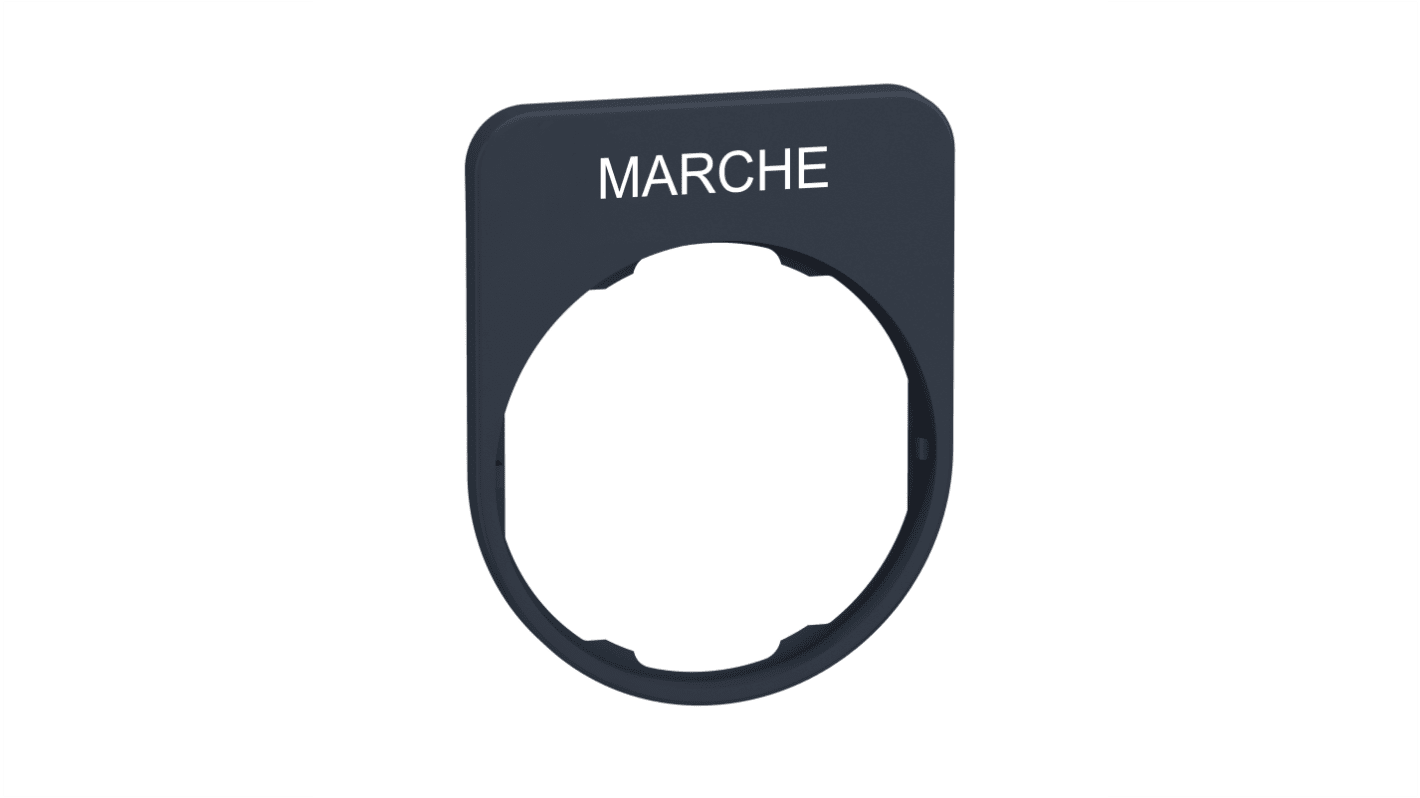 Schneider Electric 按钮标识牌 按钮标牌, "MARCHE"文字, 用于Harmony XB4、Harmony XB5