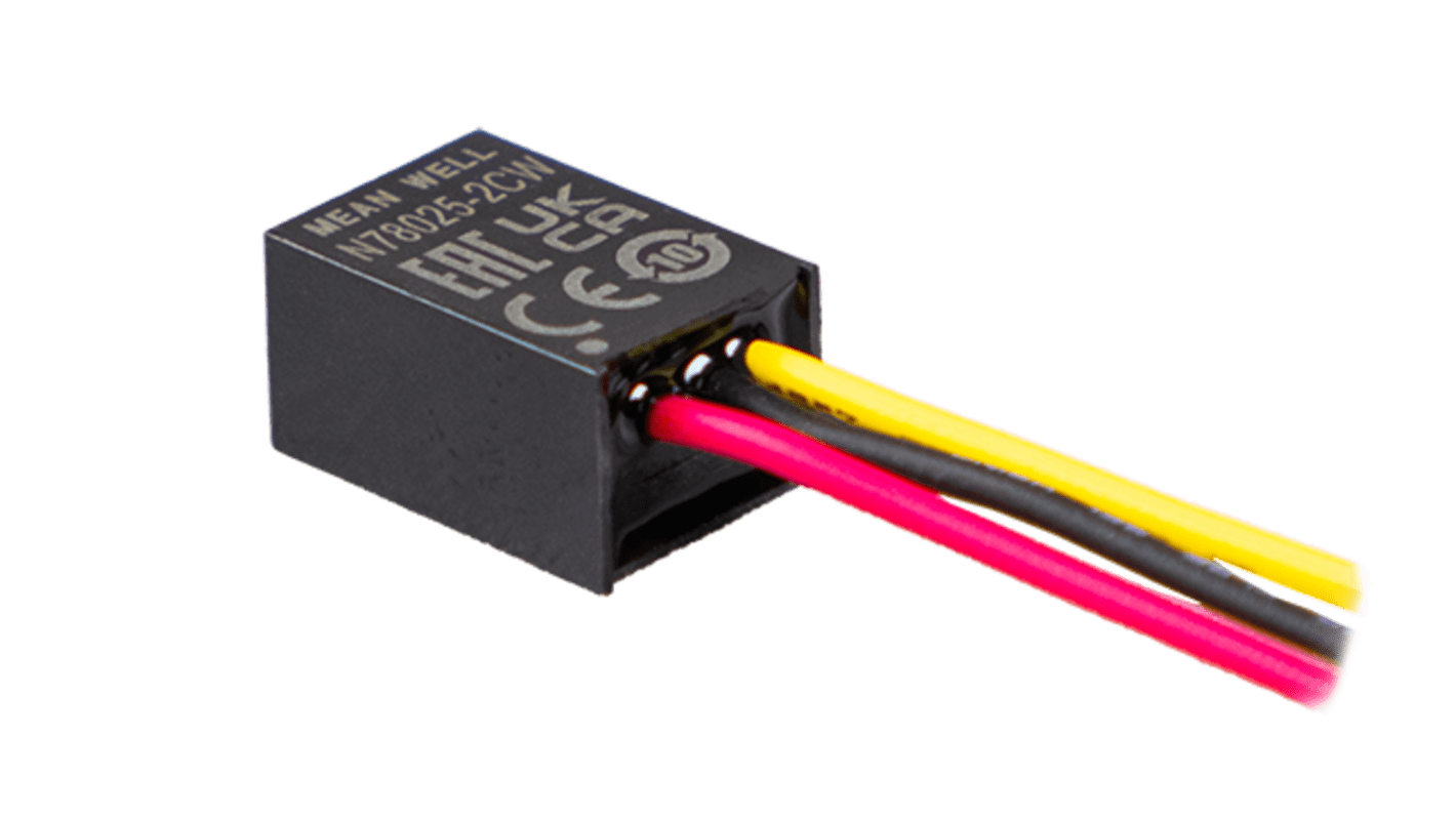 MEAN WELL N7805 DC-DC Converter, 5V dc/ 0 → 2000mA Output, 8 → 32 V dc Input, 3.6 → 30W, Through