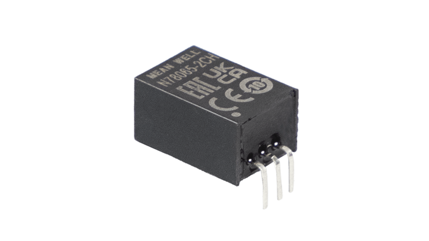 MEAN WELL N7812 DC-DC Converter, 13V dc/ 0 → 2000mA Output, 16 → 32 V dc Input, 3.6 → 30W, Through
