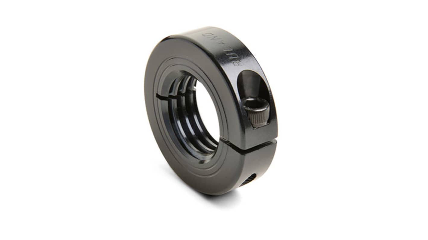 Ruland Shaft Collar, One Piece, Clamp, OD 40mm, W 15mm, Carbon Steel