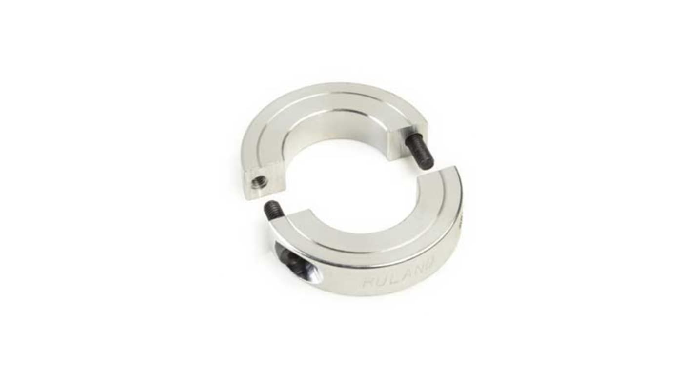 Ruland Shaft Collar, Two Piece, Clamp, Bore 32mm, OD 60mm, W 12mm, Aluminium