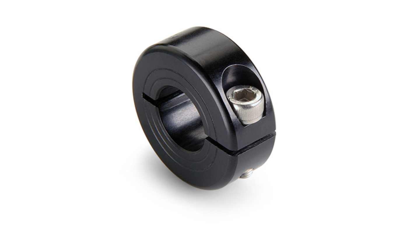 Ruland Shaft Collar, One Piece, Clamp, Bore 40mm, OD 60mm, W 15mm, Aluminium