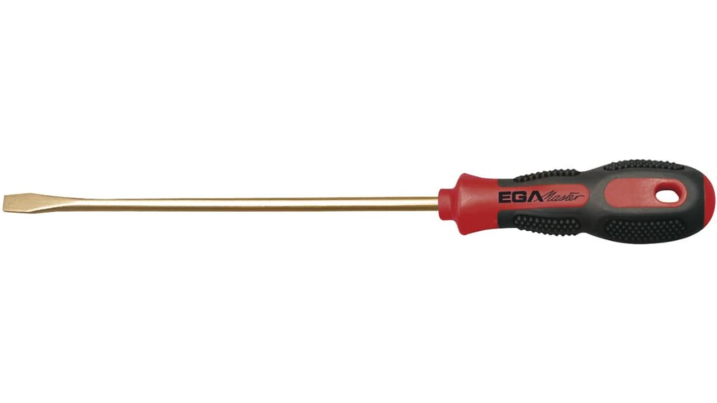 Ega-Master 一字标准螺丝刀, 4mm规格, 100mm刀长, 182mm总长, 72263