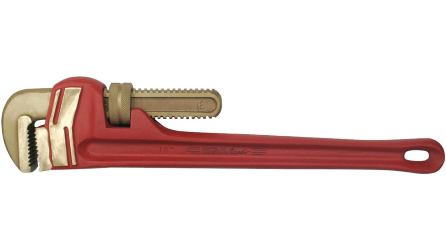 Ega-Master Adjustable Wrench, 355.6 mm Overall, 2in Jaw Capacity, Metal Handle, Non-Sparking