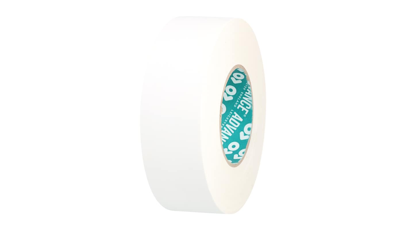 Advance Tapes AT182 200645 Cloth Tape, 25m x 50mm, White, Matt Finish