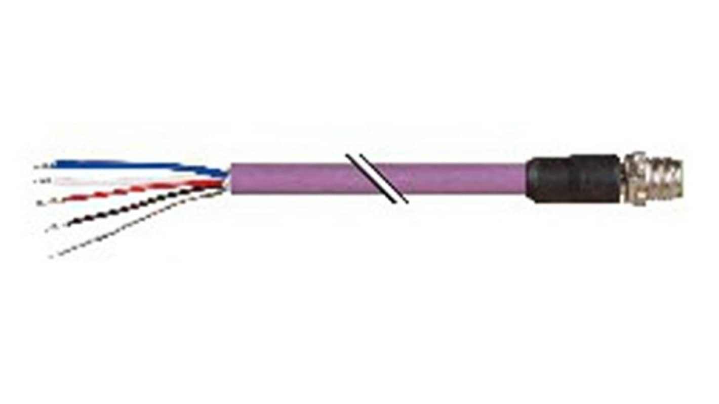 B&R X67CA Series Connecting Cable for Use with PLC, M12, Bare End