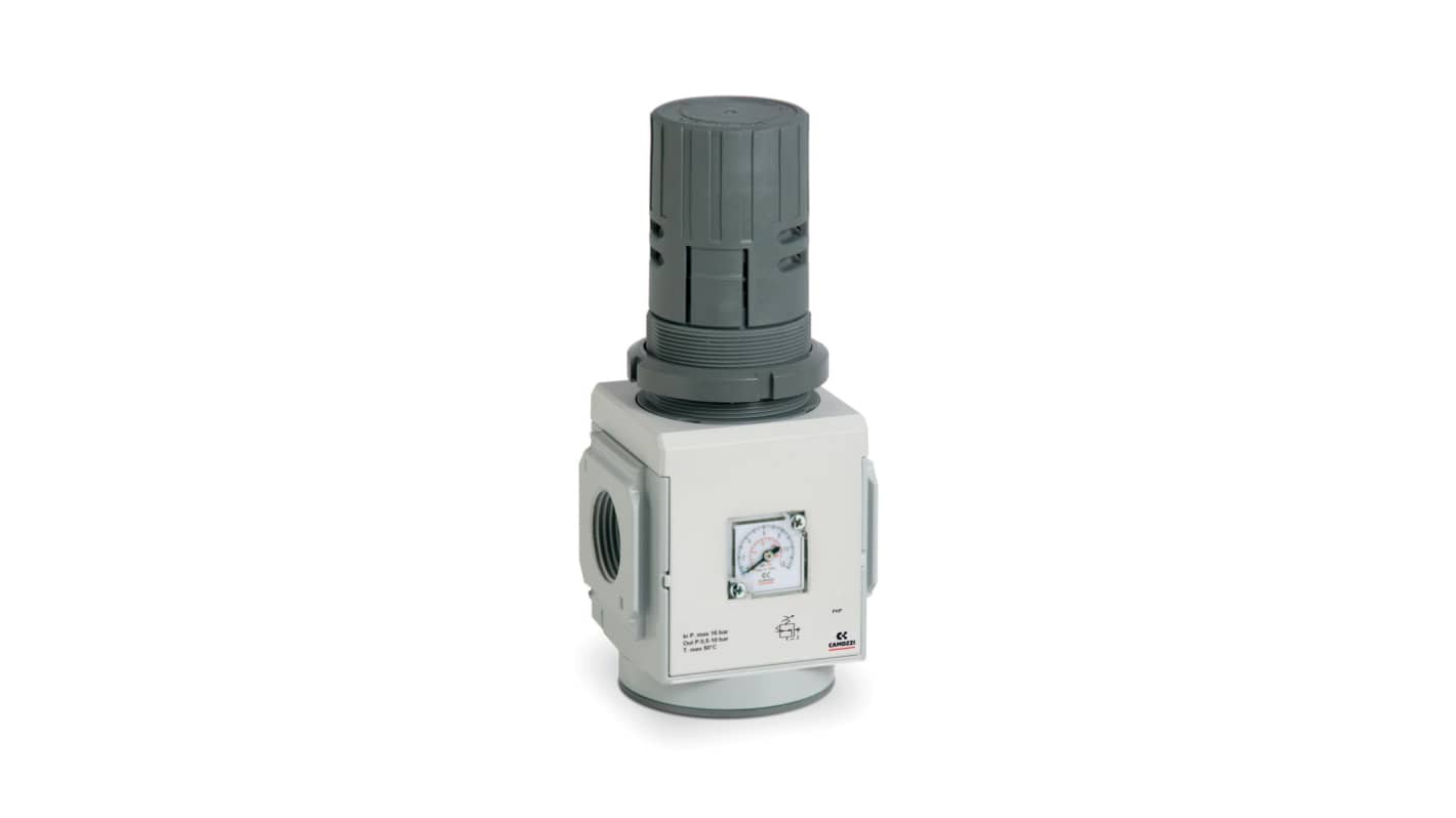 Camozzi G 1/2 Regulator - 0.5bar to 10bar, G 1/2 mm, MC104-R00