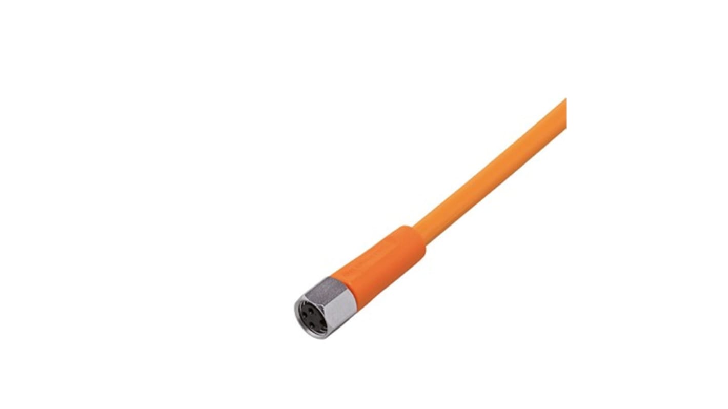 ifm electronic, EVT Series M12 Cable, 5m Cable Length for Use with Sensor, CE Certified Standard