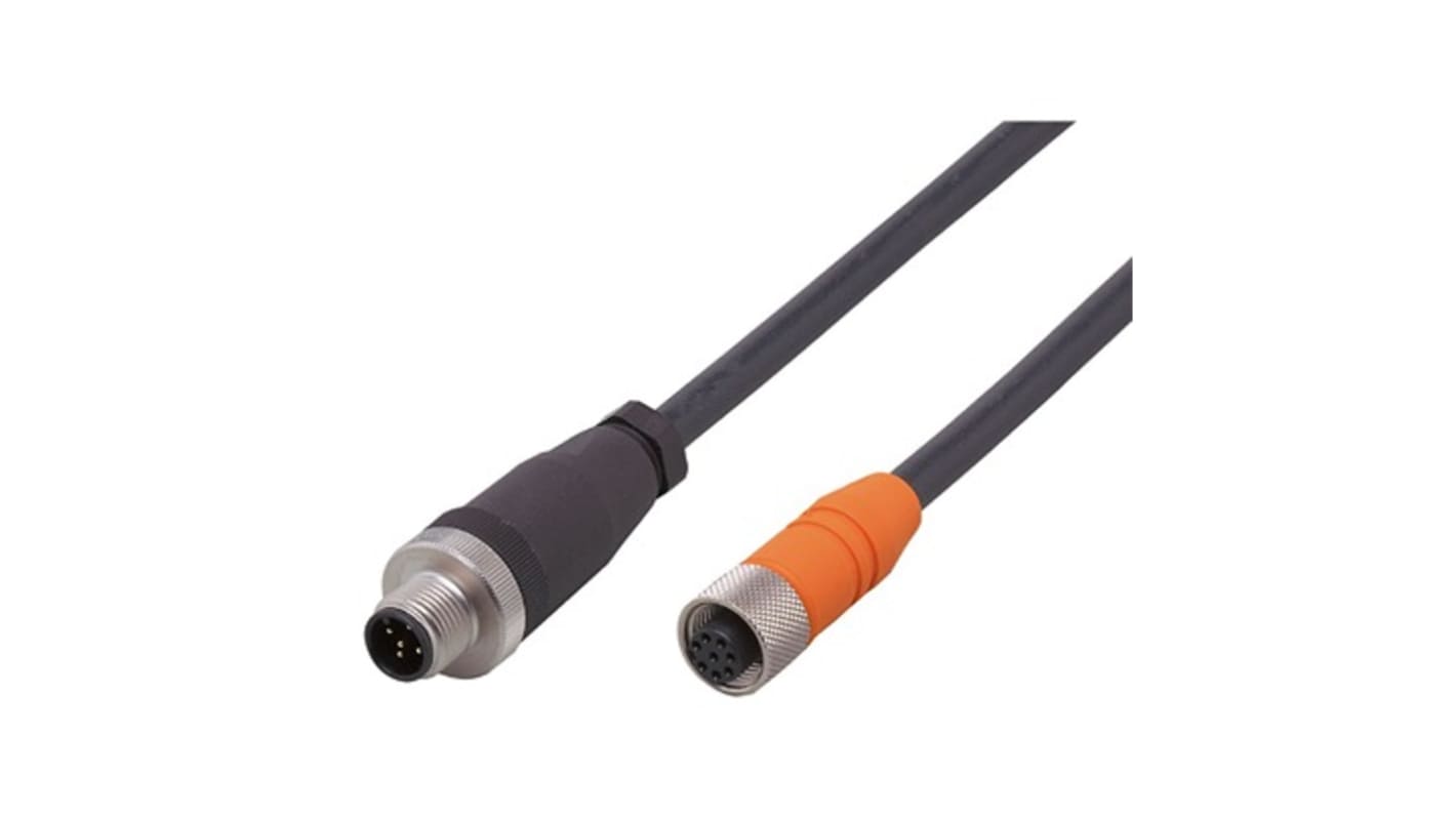 ifm electronic, EY Series M12 Cable, 100mm Cable Length for Use with Sensor