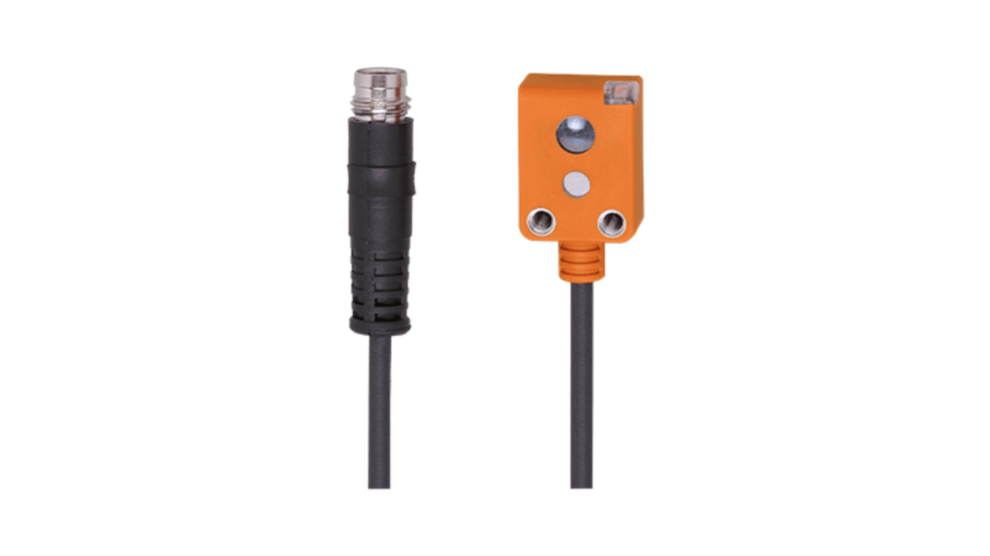 ifm electronic Retro Reflective Photoelectric Sensor, Rectangular Sensor, 0.03 → 1 m Detection Range