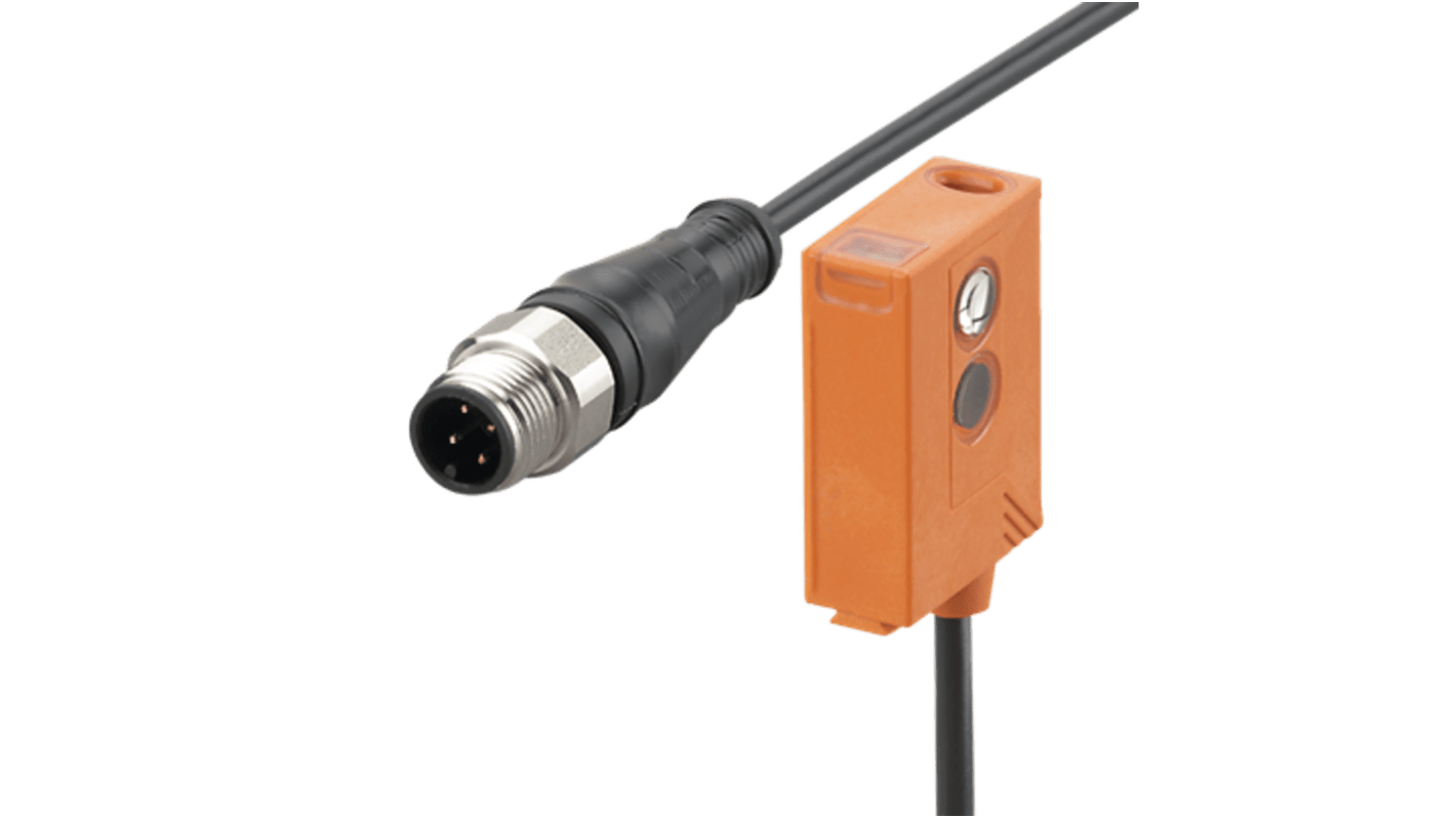 ifm electronic Diffuse Reflection Photoelectric Sensor, Rectangular Sensor, 1 → 600 mm Detection Range