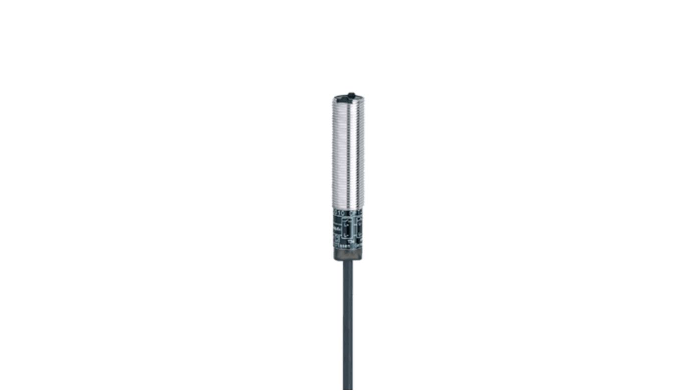 ifm electronic Through Beam Photoelectric Sensor, Barrel Sensor, 4 m Detection Range