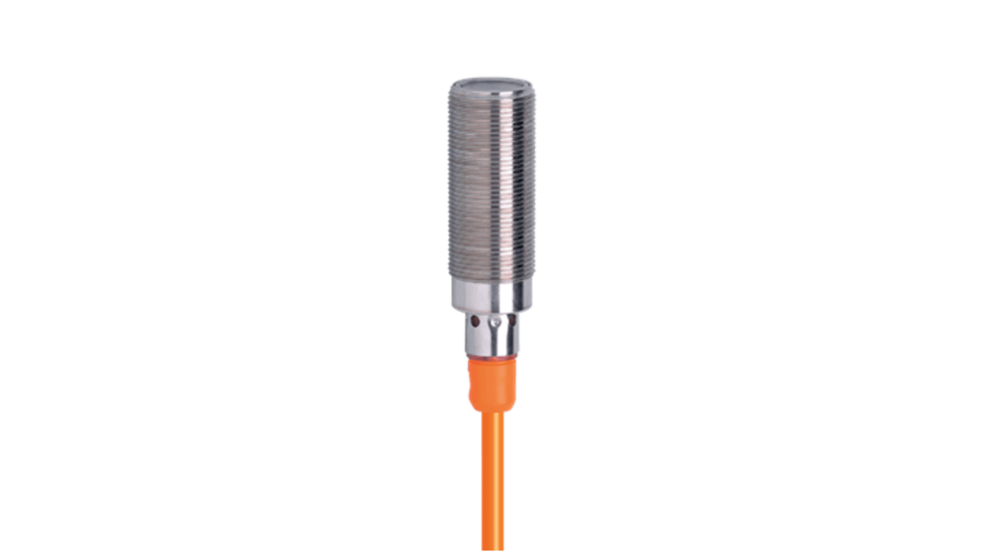 ifm electronic Through Beam Photoelectric Sensor, Barrel Sensor, 20 m Detection Range