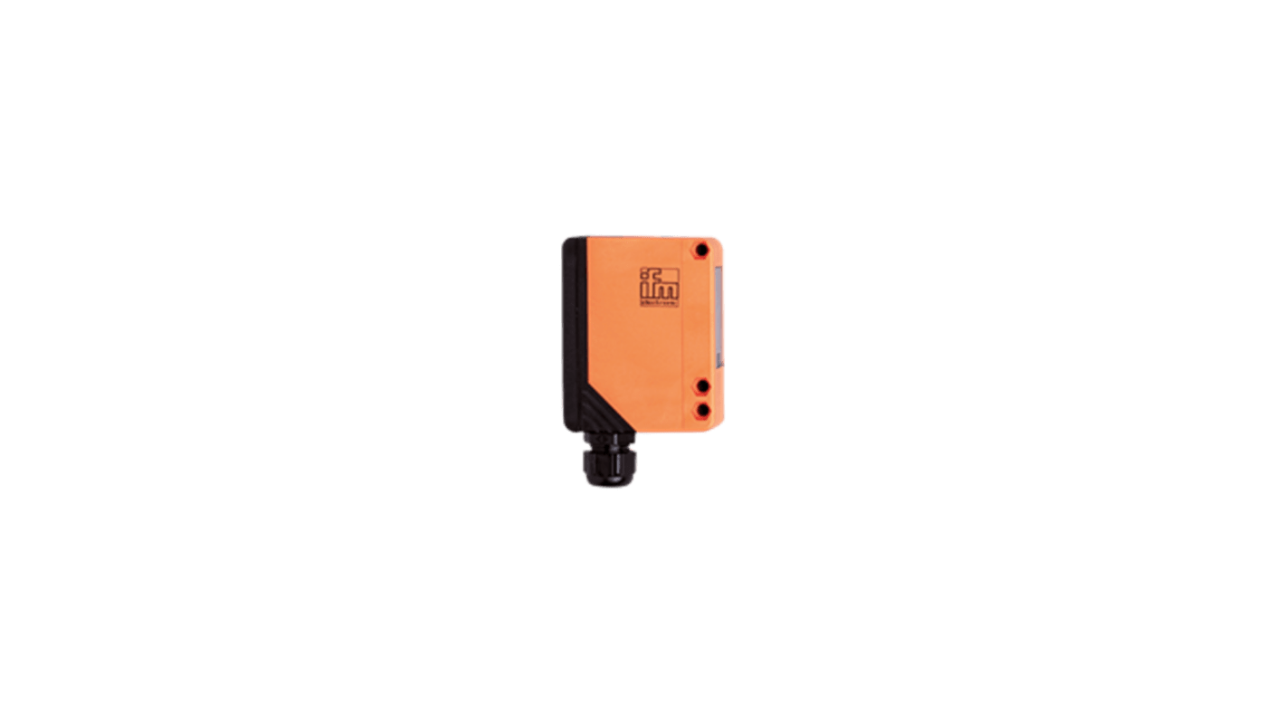 ifm electronic Through Beam Photoelectric Sensor, Rectangular Sensor, 50 m Detection Range