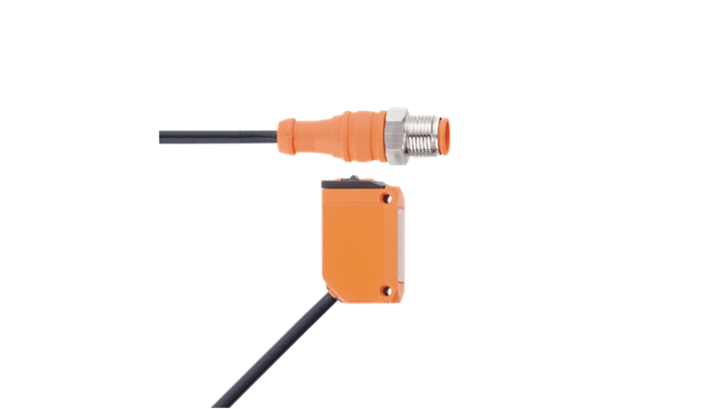 ifm electronic Through Beam Photoelectric Sensor, Rectangular Sensor, 10 m Detection Range