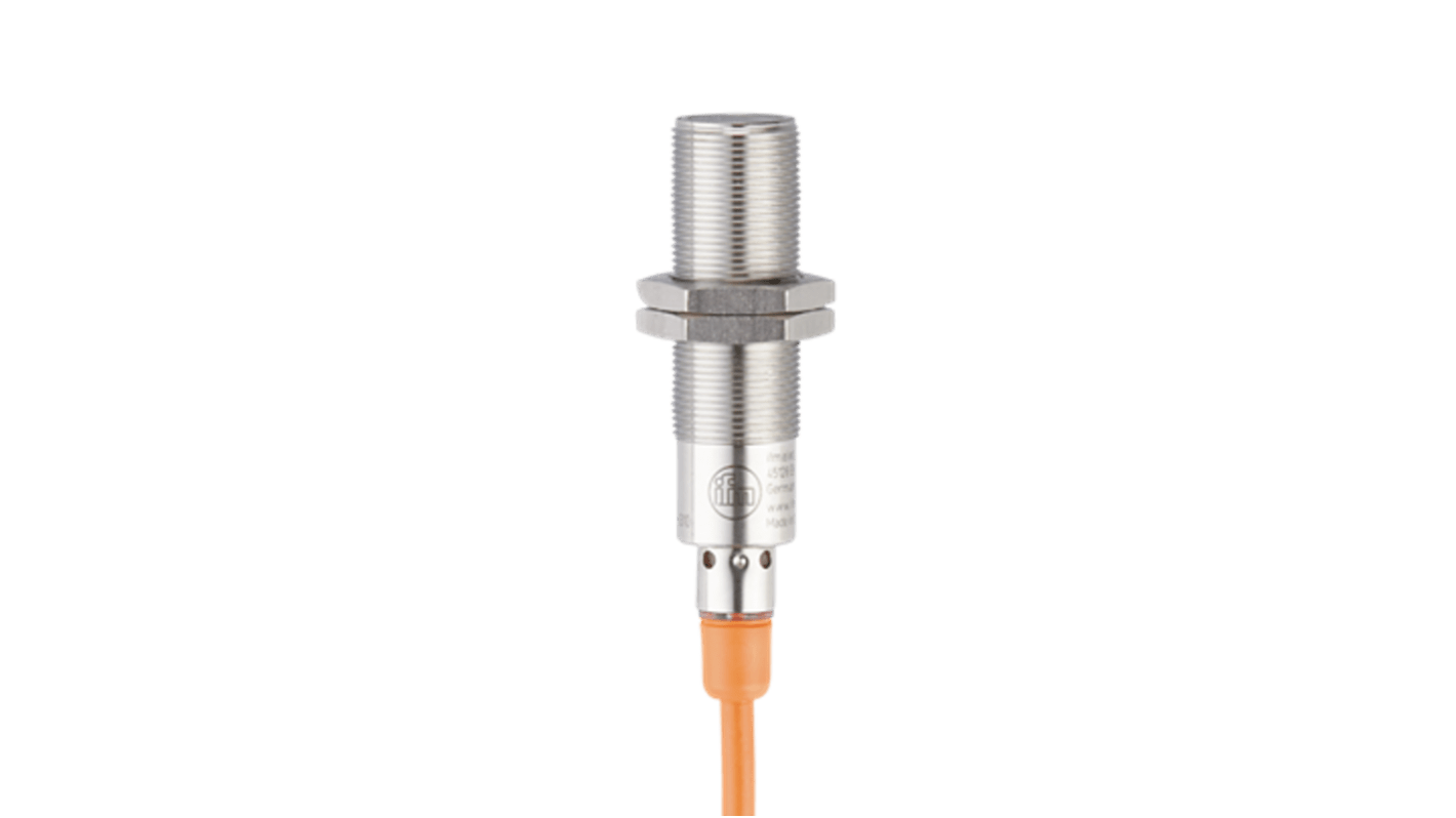 ifm electronic Diffuse Reflection Photoelectric Sensor, Barrel Sensor, 200 mm Detection Range