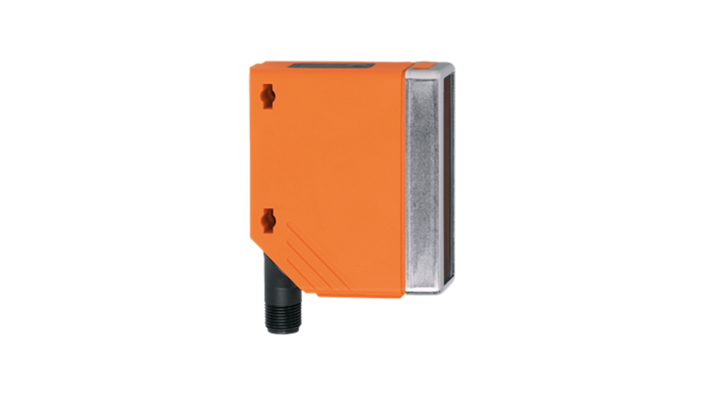 ifm electronic Retro Reflective Photoelectric Sensor, Rectangular Sensor, 0.3 → 18 m Detection Range
