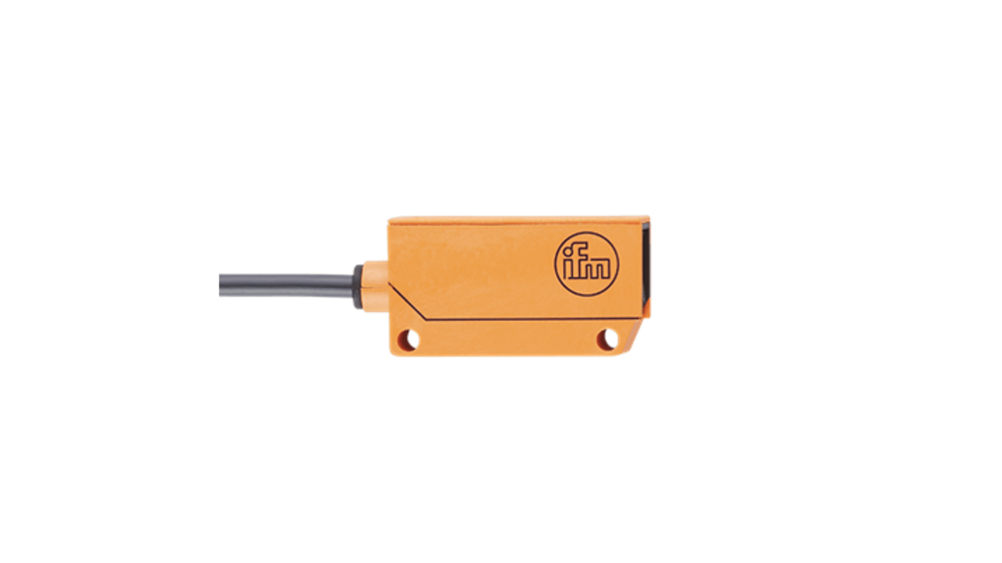 ifm electronic Through Beam Photoelectric Sensor, Rectangular Sensor, 6 m Detection Range