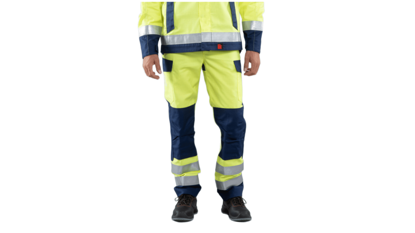 DMD 606960ATXT Yellow Anti-Static, Chemical Resistant, Flame Retardant, Waterproof Hi Vis Trousers Leg Length 85cm