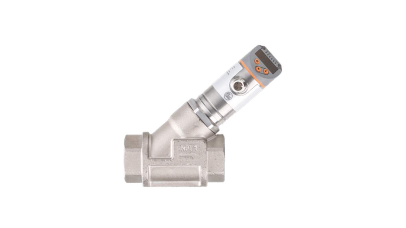 ifm electronic SBN Series Flow Meter for Coolants, Glycol Solutions, Water, 30 gph Min, 1620 gph Max