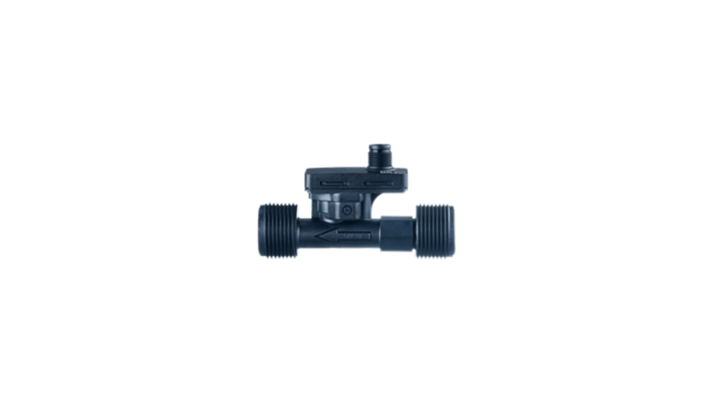 ifm electronic SV5 Series Vortex Flow Meter Flow Meter for Coolants, Glycol Solutions, Water, 16 gph Min, 317 gph Max
