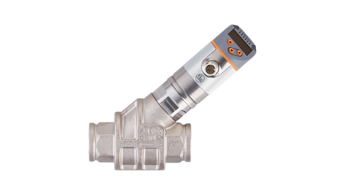 ifm electronic SB1 Series Flow Meter for Liquid, 0.3 l/min Min, 15 L/min Max