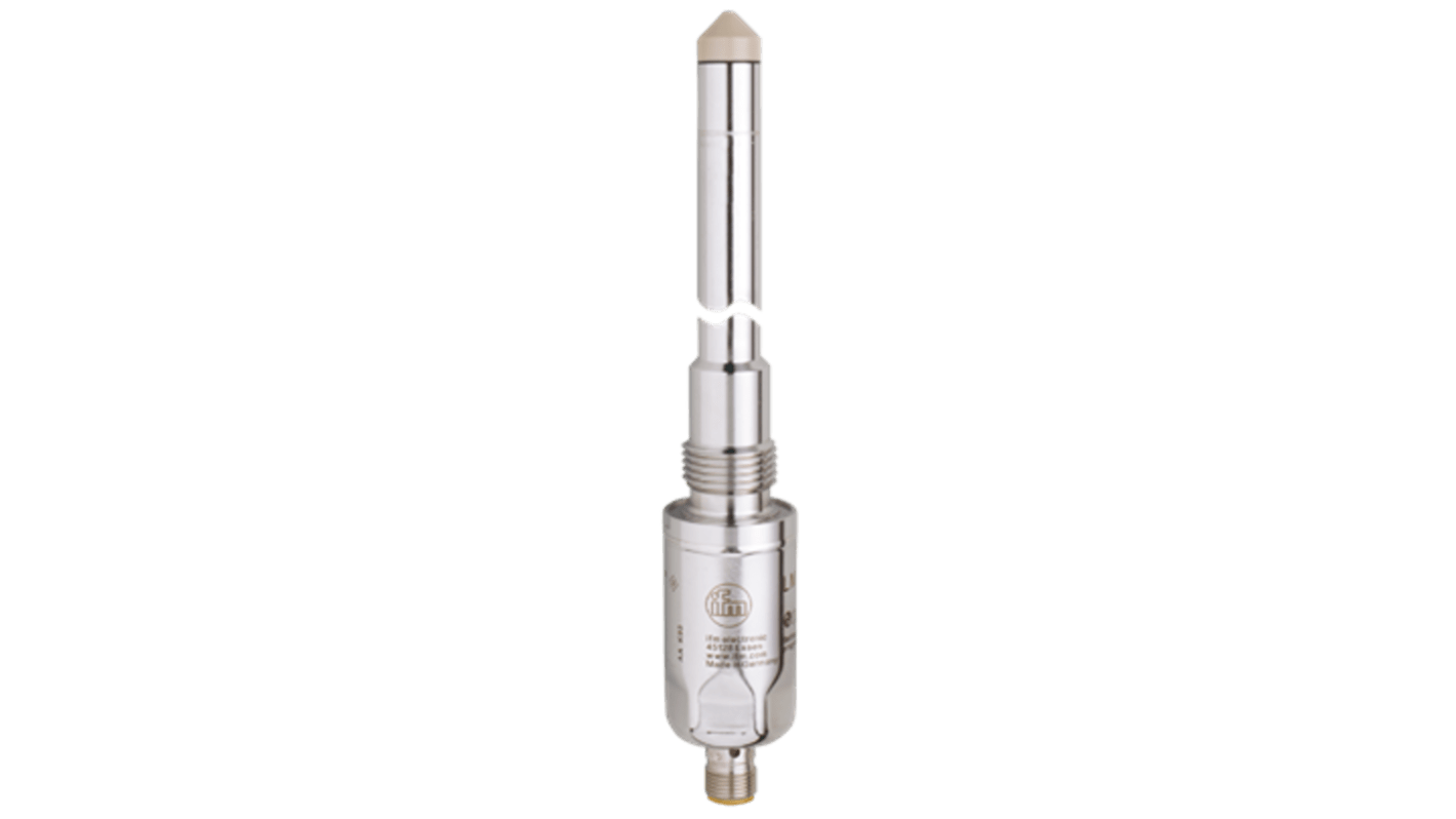 ifm electronic LMT Series Capacitive Level Sensor, PNP Output, Threaded, Stainless Steel Body